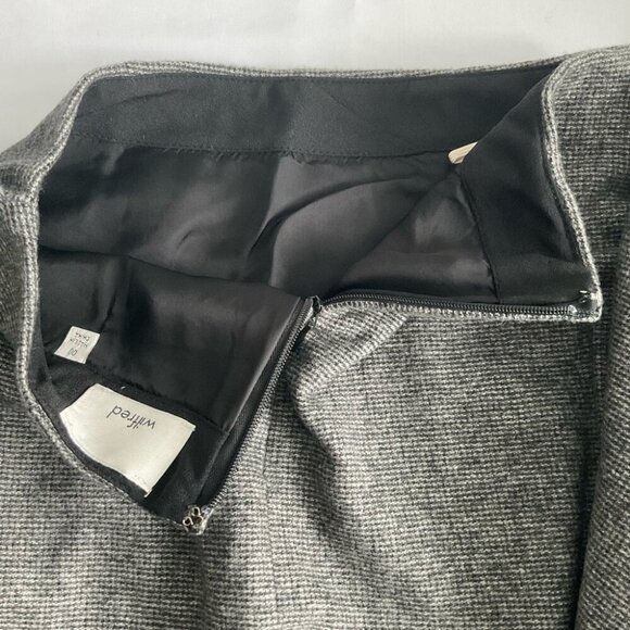 Wilfred Wrap-Front Wool Cashmere Blend Mini Skirt - Picture 8 of 9